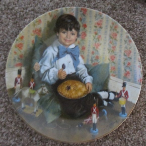 Little Jack Horner Mother Goose 1982 Reco Collectible Plate J. McClelland w/Box - Picture 3 of 4